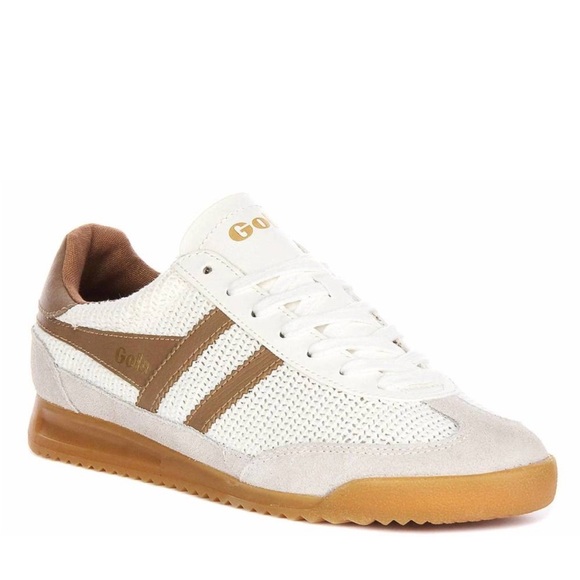 Gola Tornado Zephyr Woven Crochet Women’s Sneakers 7.5 Off White/Light Caramel - Picture 15 of 16